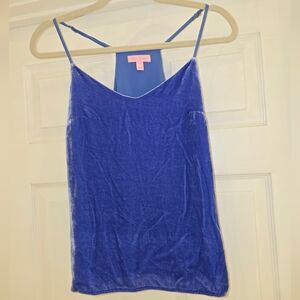 Lilly Pulitzer Blue Velvet Camisole